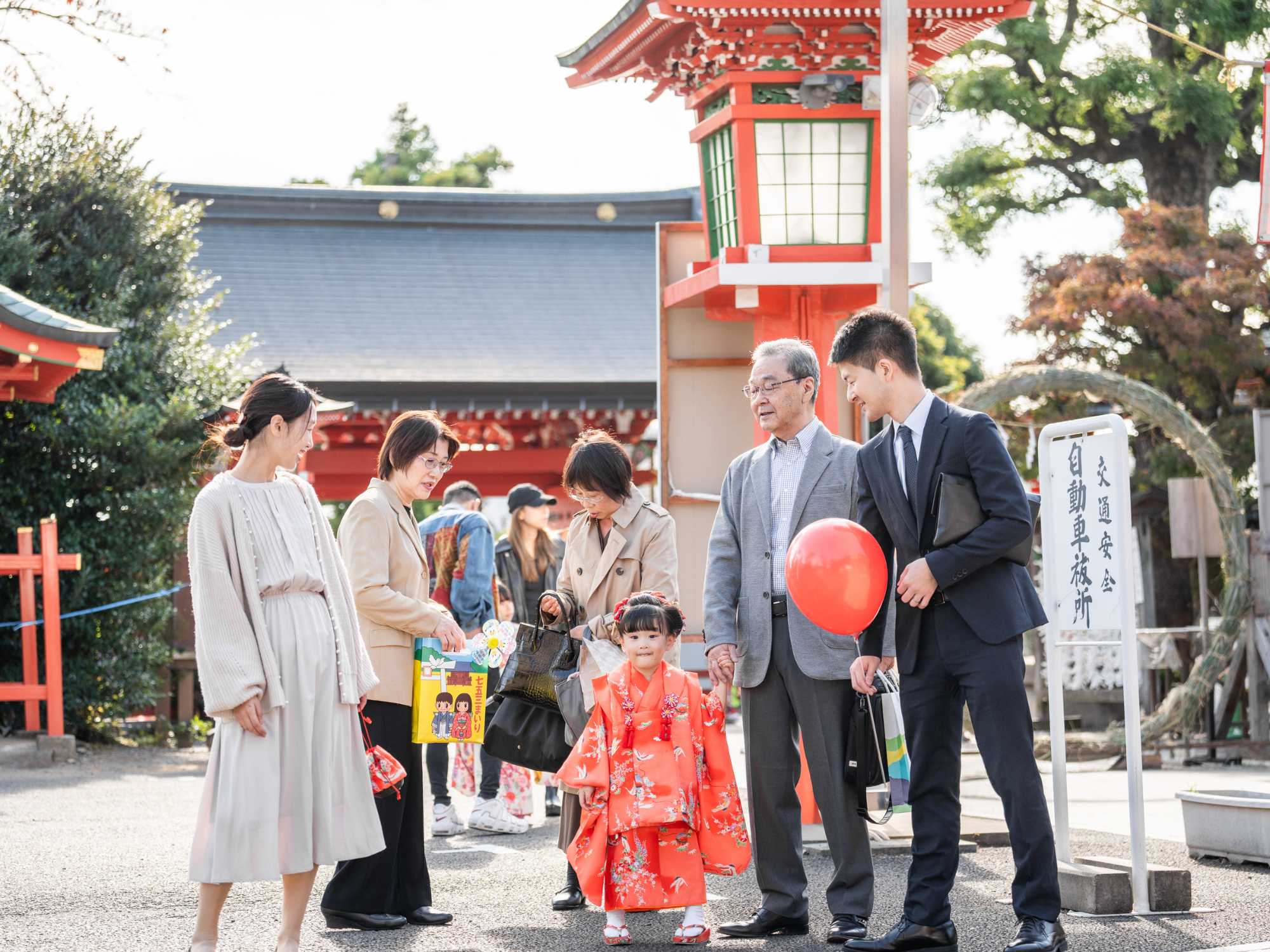 神社やご自宅で残す七五三出張プランのイメージ