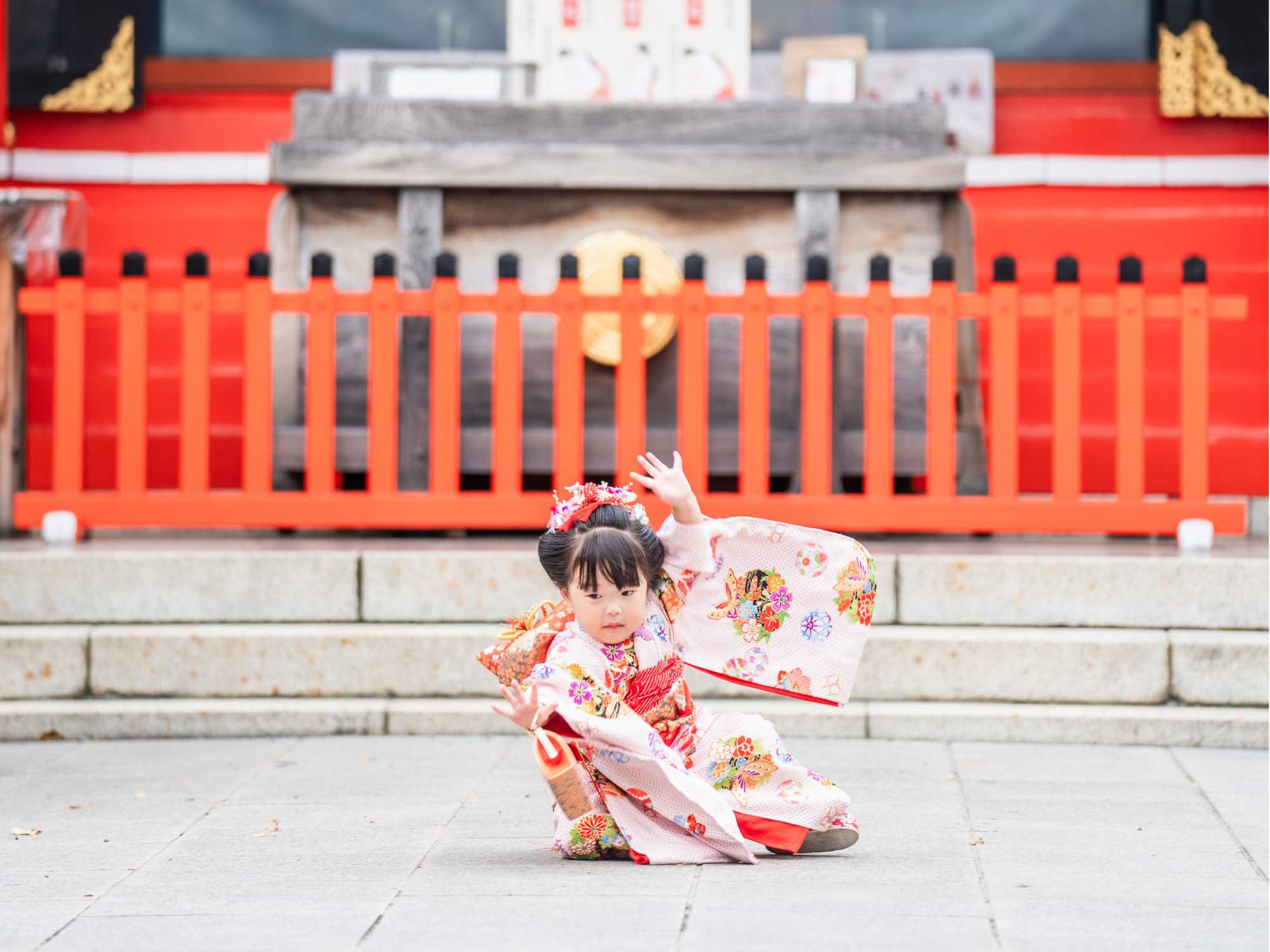 七五三のスタジオ撮影の作例